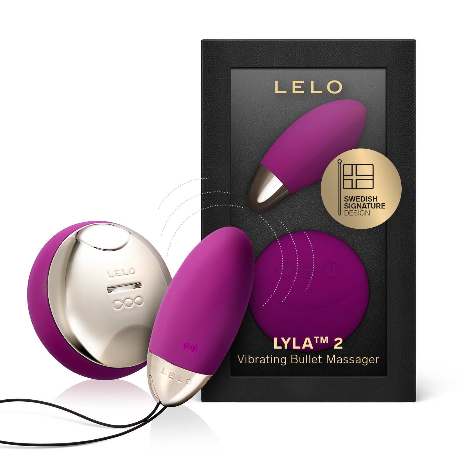 LYLA™ 2 - Huevo Vibrador con Mando SenseMotion - Morado - Imagen 2