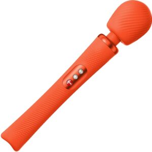 fun factory - vim wand rumble vibrador recargable silicona naranja