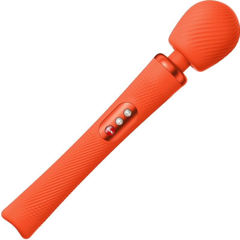 fun factory - vim wand rumble vibrador recargable silicona naranja