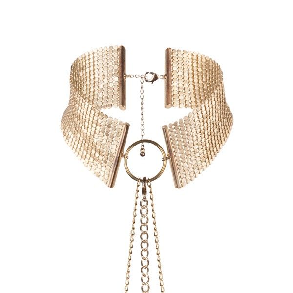 bijoux - désir métallique collar metlico dorado