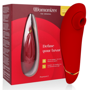 womanizer - premium 2 estimulador de clítoris burdeos