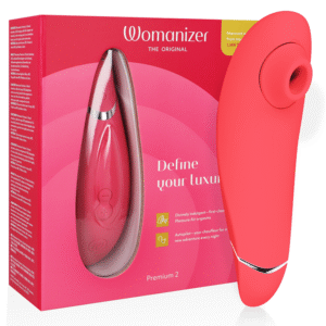 womanizer - premium 2 estimulador de clítoris frambuesa