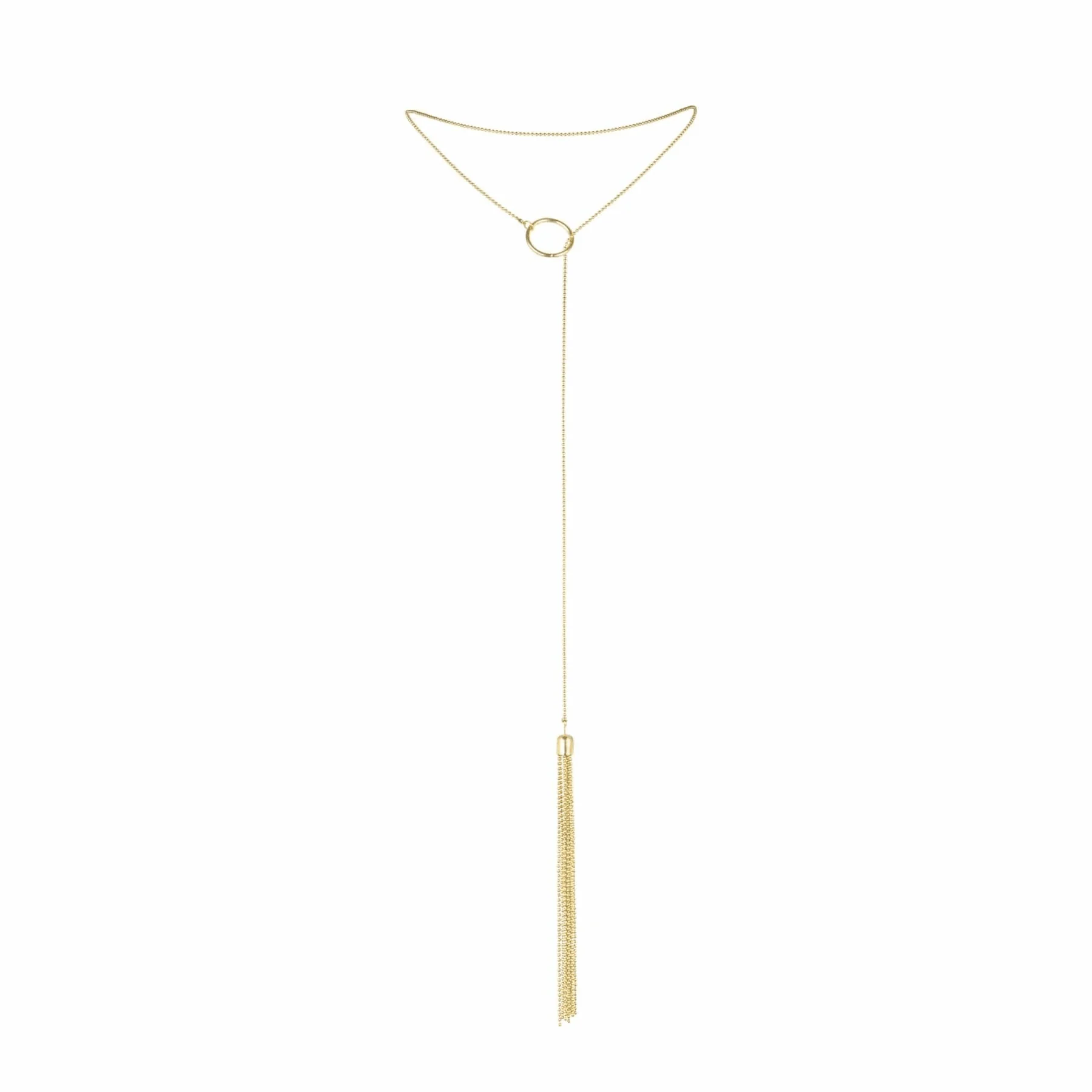 Collar Metlico con Flecos - Dorado - Imagen 2